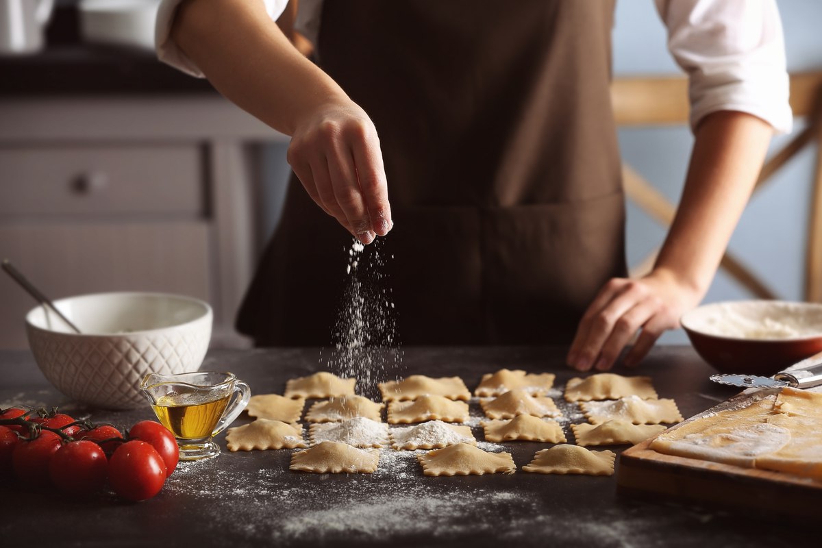 I ravioli ripieni di olio e parmigiano di Cristiano Tomei