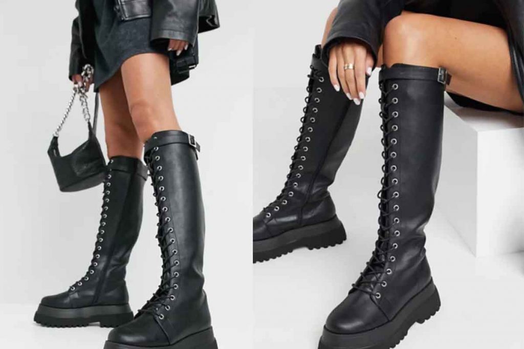 stivali neri asos design