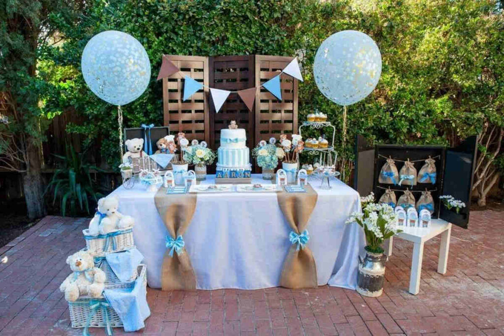 Allestire e decorare lo spazio per baby shower