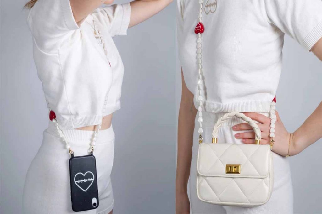 phone strap perline a-more