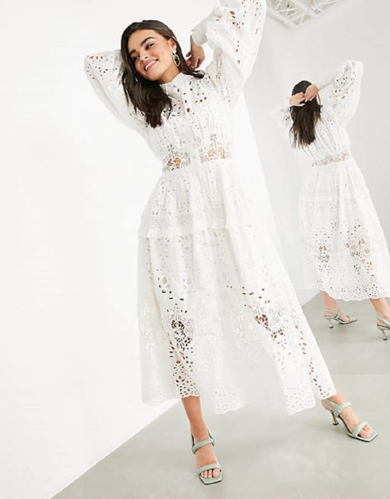 vestito bianco ASOS Design