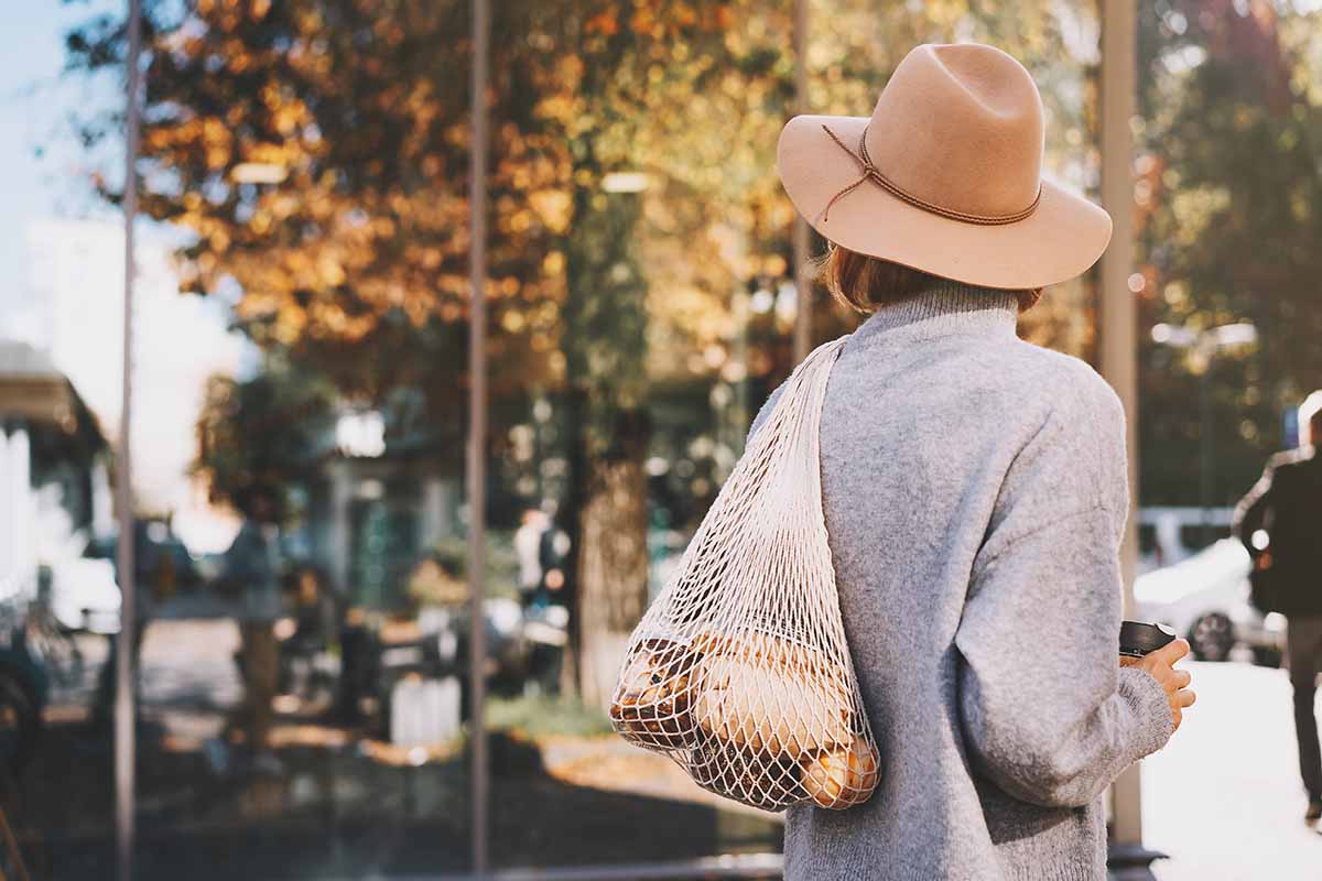 borsa rete ragazza