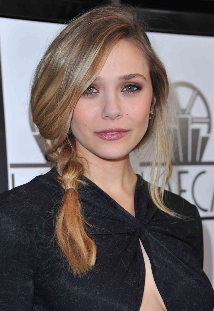 treccia laterale elizabeth olsen