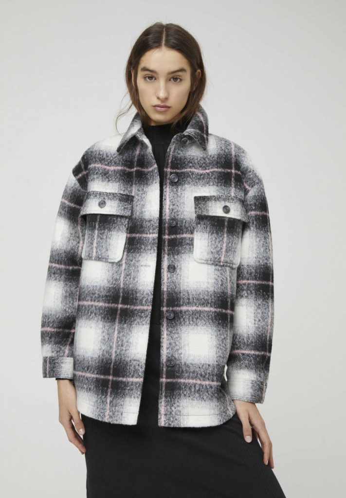 Giaccone a quadri Pull & Bear