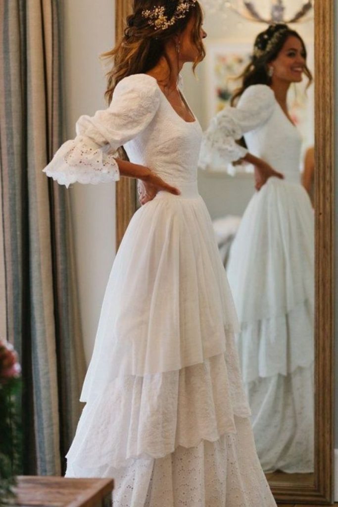abito da sposa bohemien