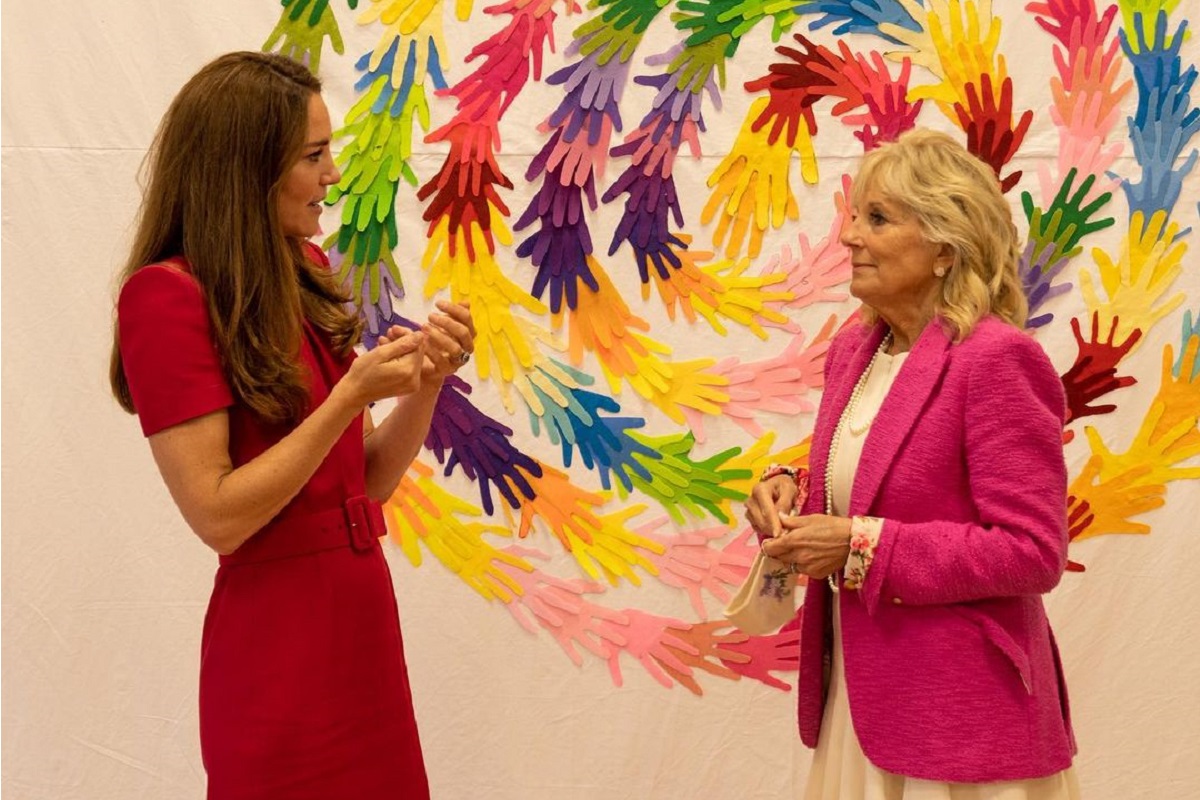 Kate Middleton incontra Jill Biden: ed è subito intesa