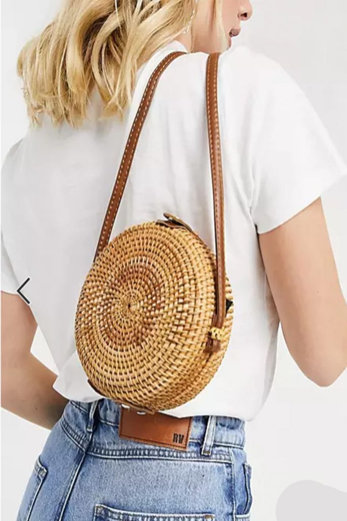 borsa tonda in vimini