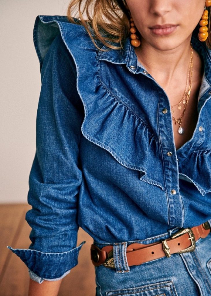 matty shirt denim sezane estate 2021