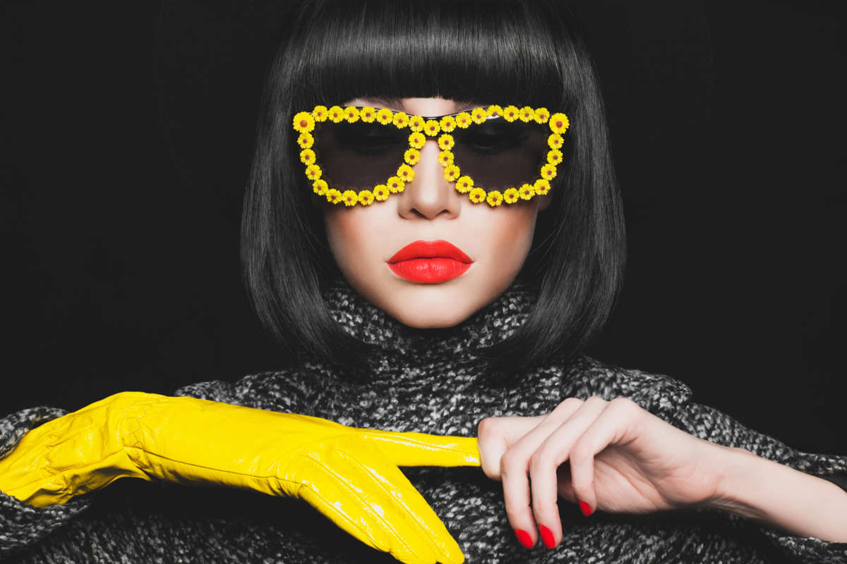Tendenza occhiali da sole square frames