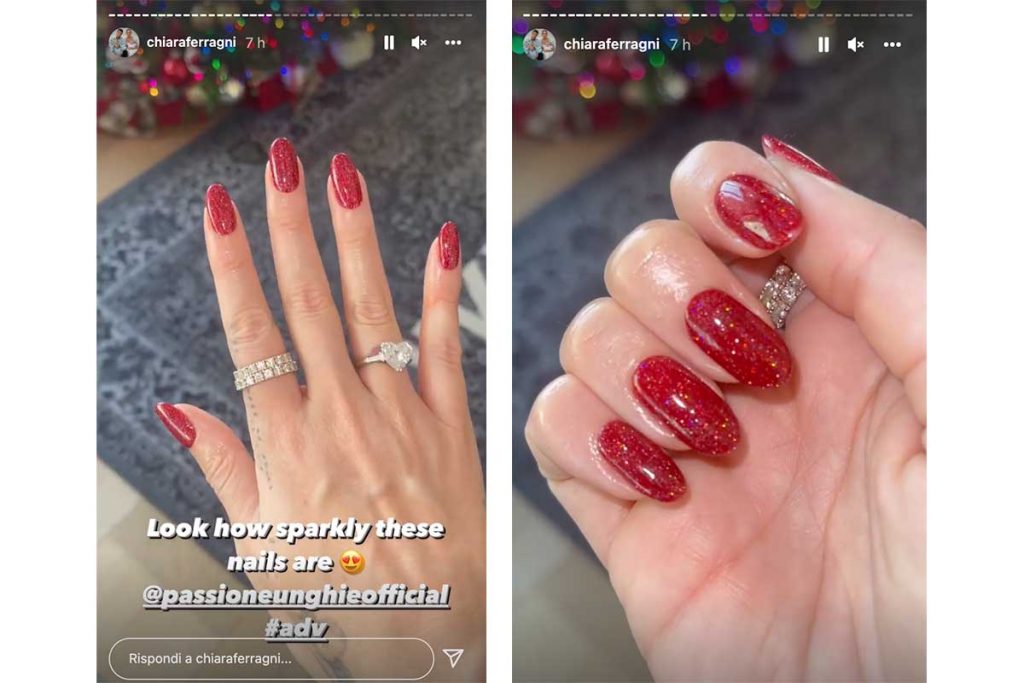 unghie di Chiara Ferragni