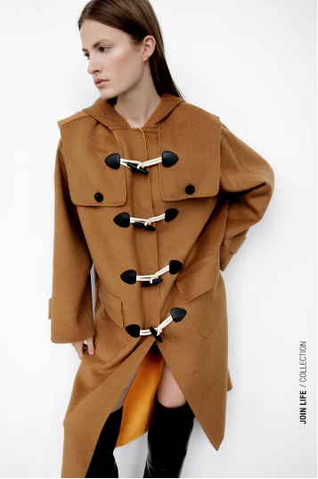 Cappotto zara con alamari
