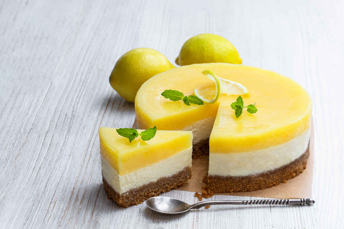 torta cheesecake al limone senza cottura