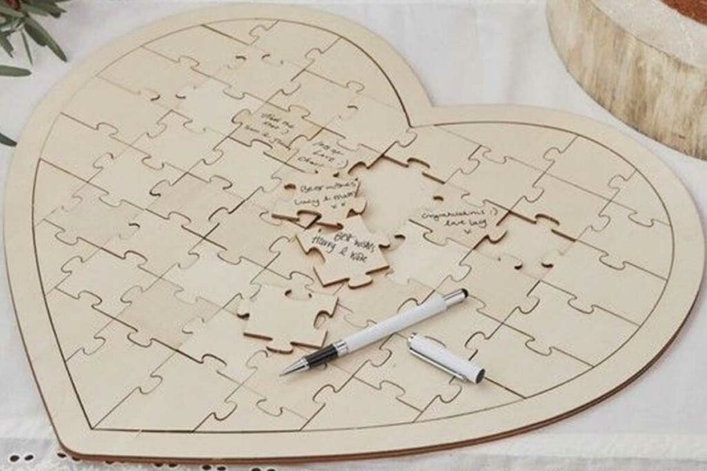 cuore puzzle per san valentino