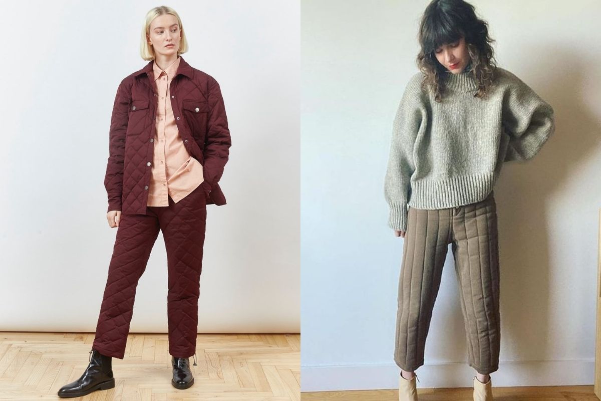 Pantaloni trapuntati tendenza