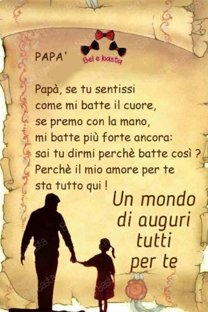 frasi commoventi per festa del papà