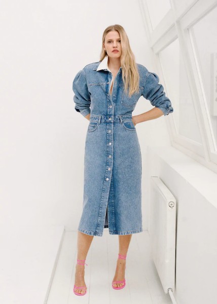 Abito chamisier in denim Mango, nuova collezione