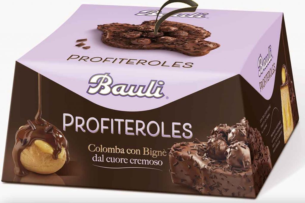 colomba Bauli profiteroles
