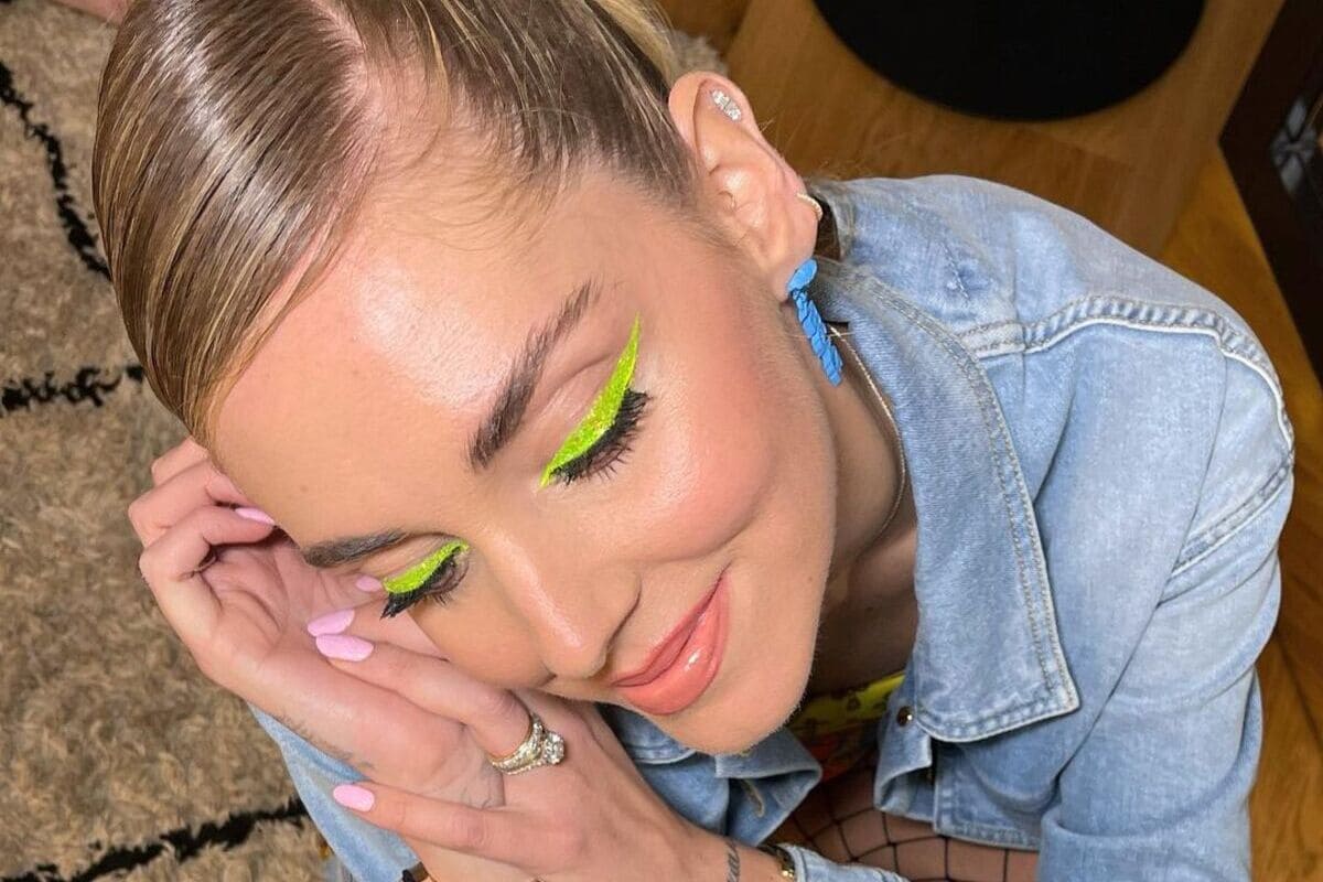 Chiara Ferragni - trucco verde tendenza èprimavera 2022