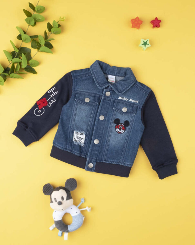 giubbino bimbo denim e cotone Topolino Prénatal