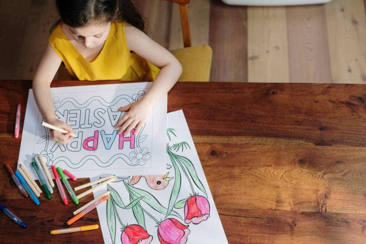 Biglietti di Pasqua da stampare e colorare con i bambini