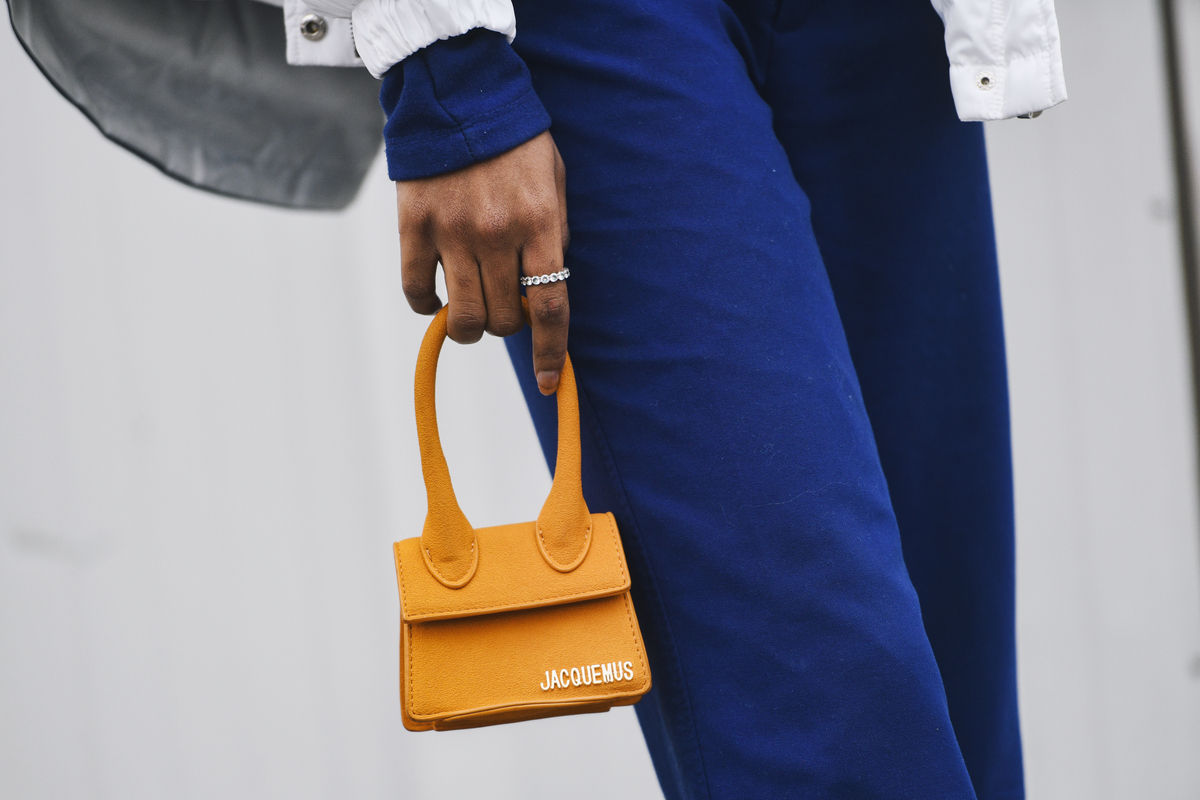 micro bag gialla borsa accessorio