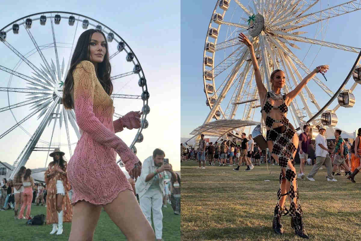 Paola Turani e Leonie Hanne al Coachella Festival