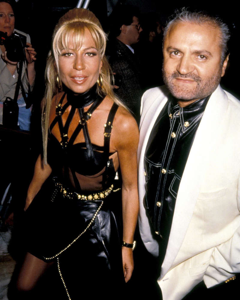 Abito con corsetto nero Donatella Versace