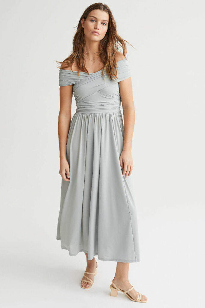 Abito verde chiaro H&M