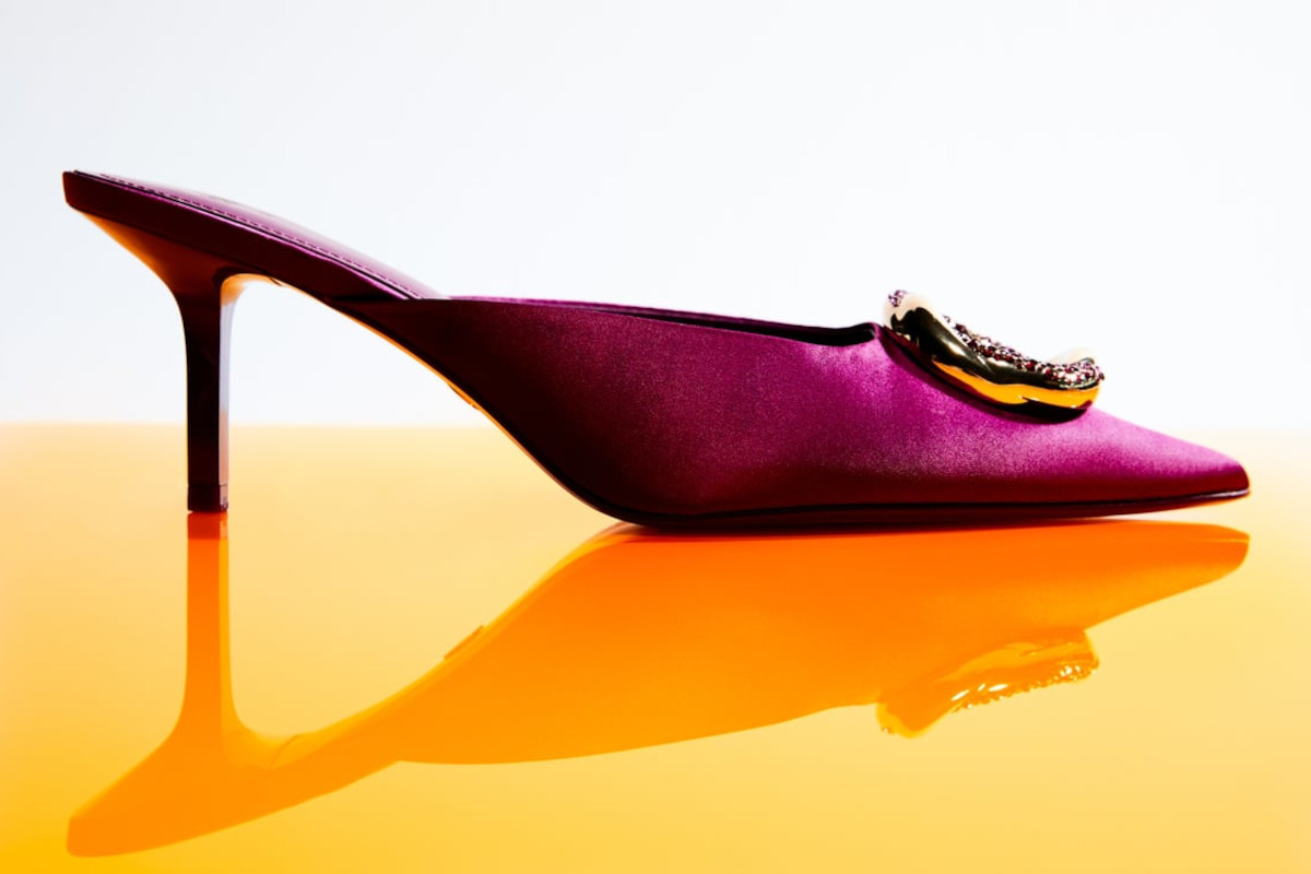 Scarpe mules viola Zara