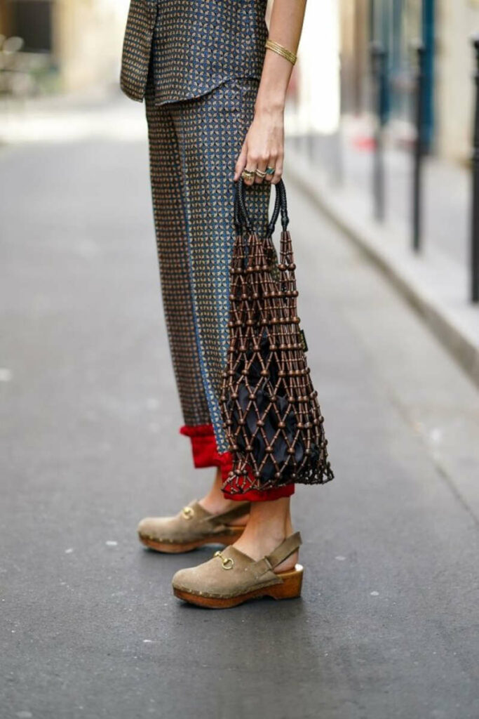 Street style zoccoli in legno