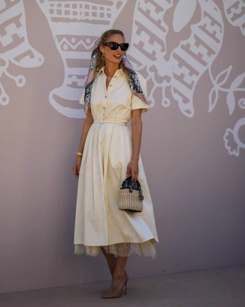 Beatrice Borromeo abito bianco