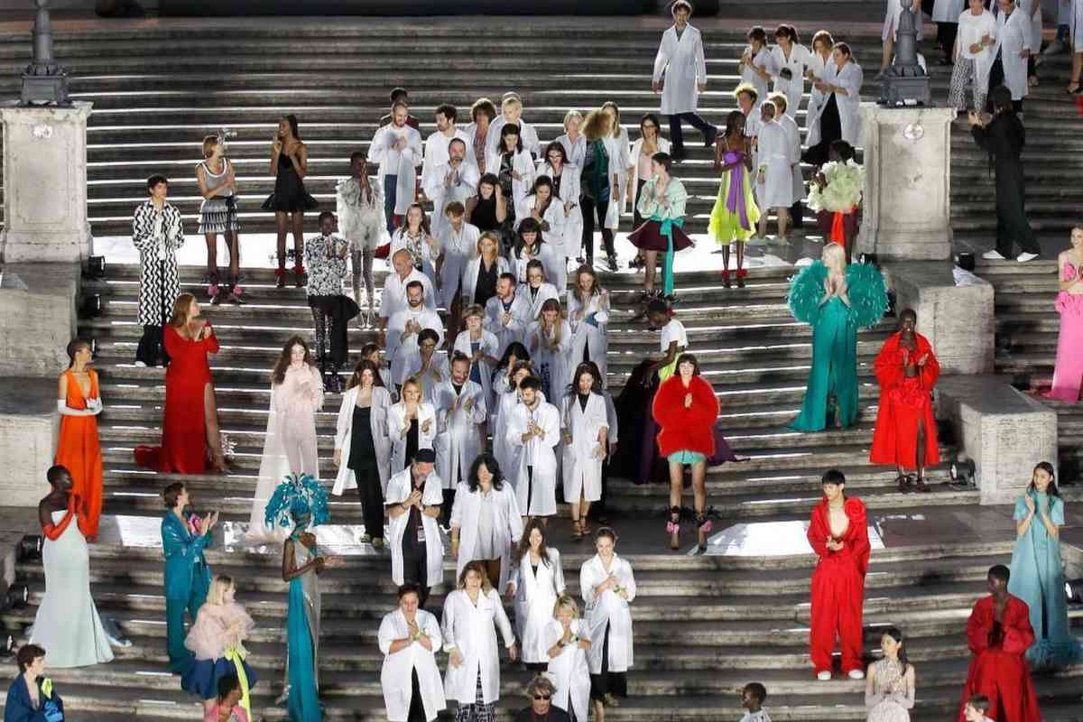 Sfilata Valentino Piazza di Spagna