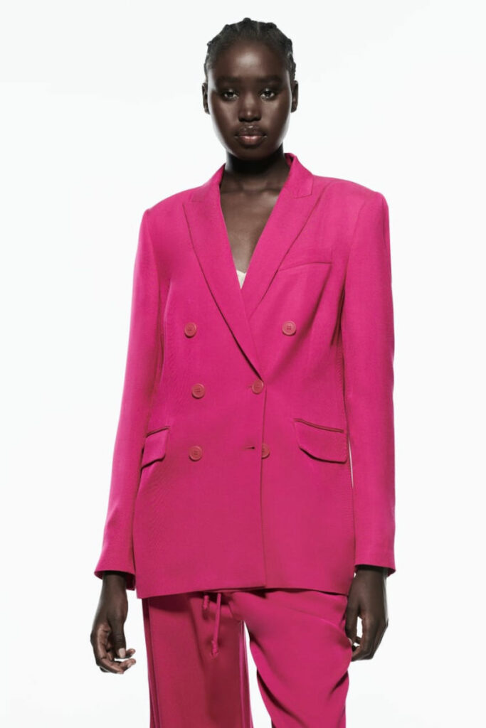 Completo blazer fucsia Zara