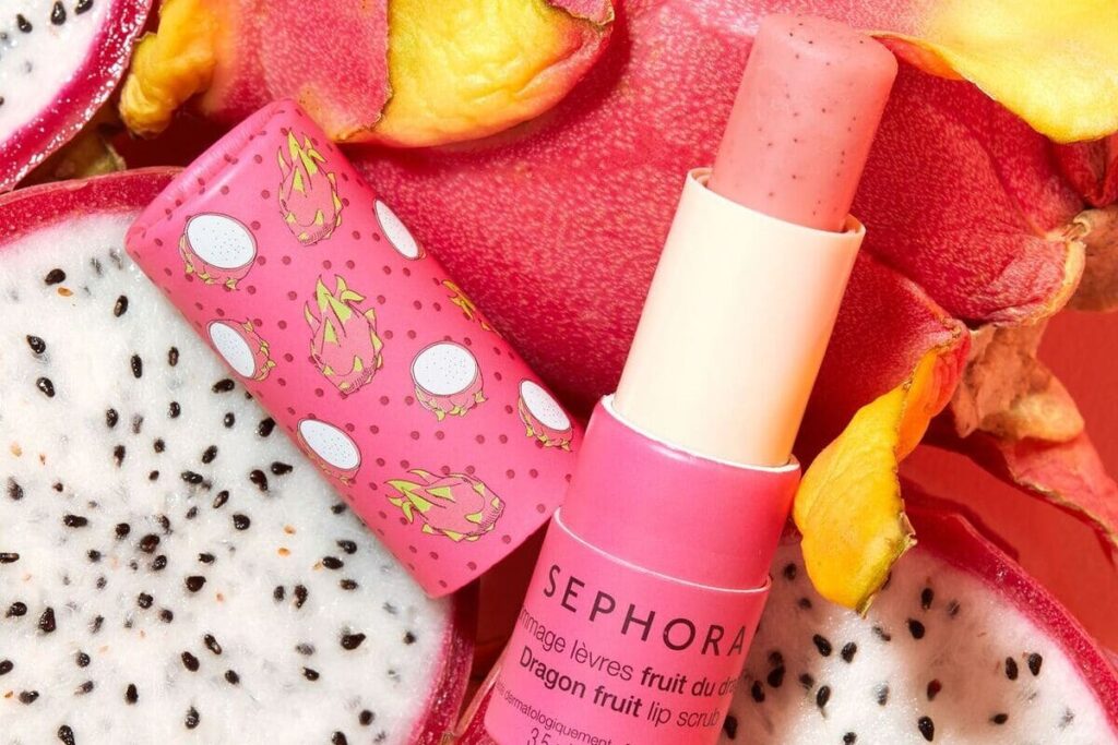 foto scrub labbra di sephora dragon fruit