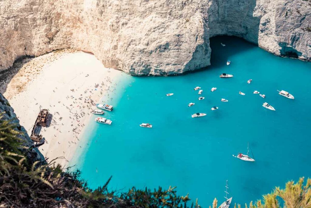 spiaggia del relitto Zante