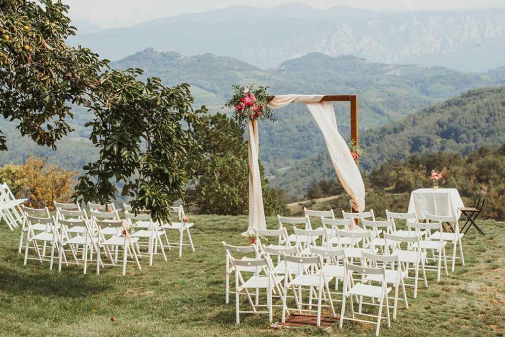 location matrimonio all'aperto