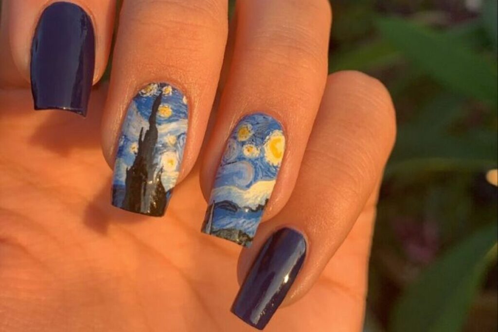 Nail Art ispirata a Van Gogh