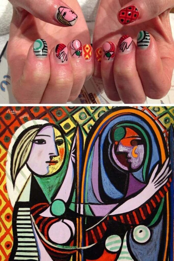 Nail Art ispirata a Picasso