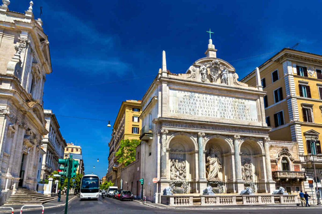 Fontana dell'Acqua Felice tra i vari posti segreti di roma