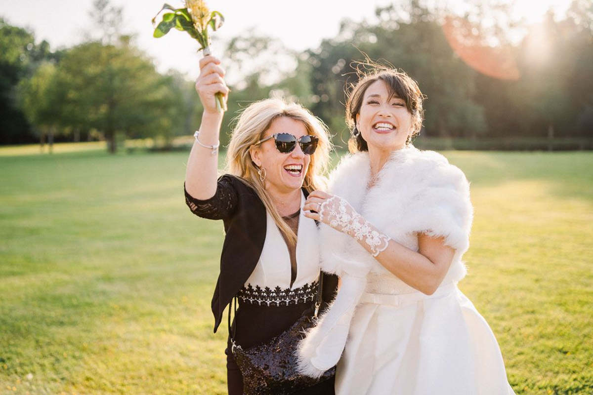 prendere il bouquet della sposa