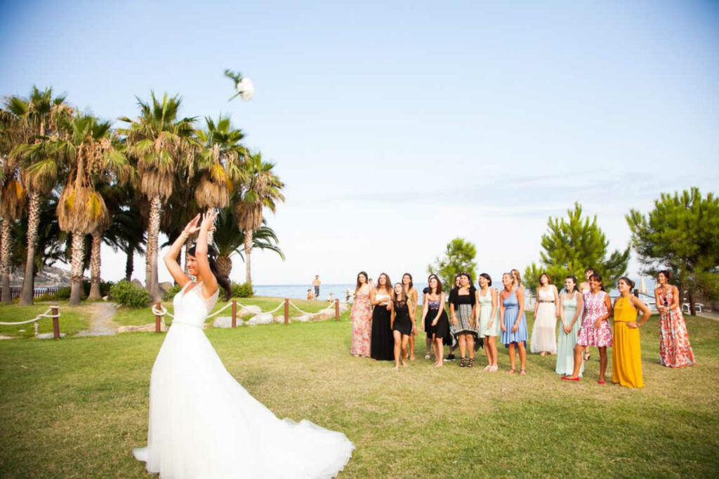 lanciare il bouquet