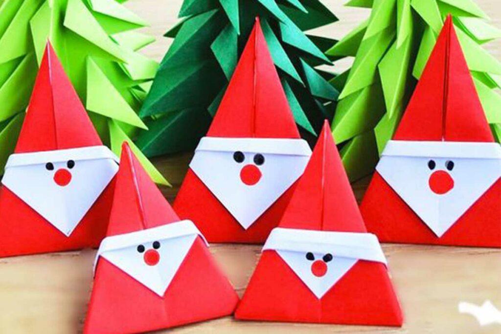 babbo natale origami