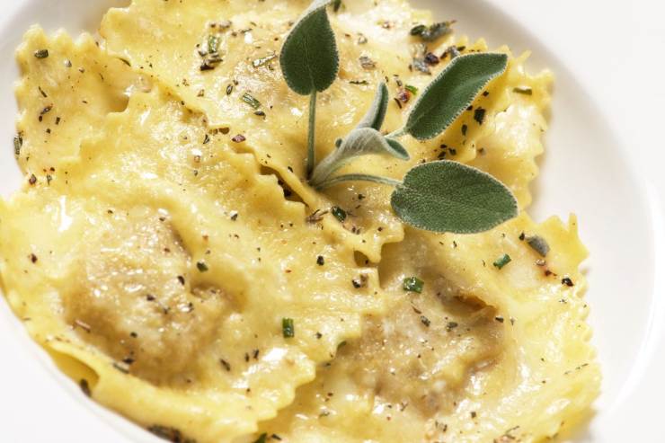 piatto di ravioli