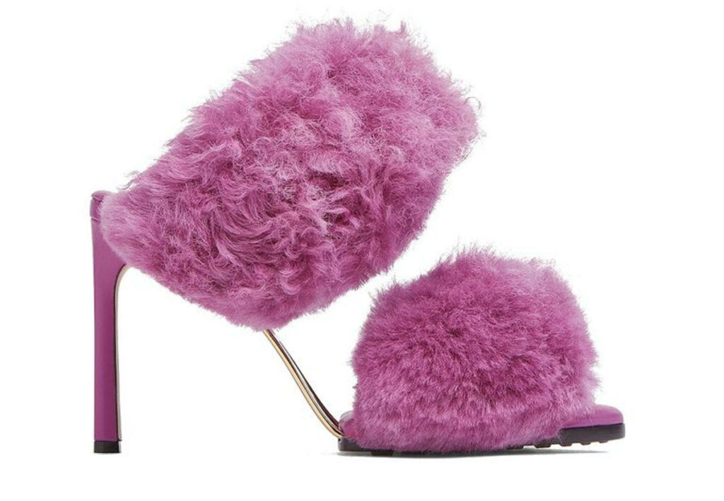 scarpe fuzzy con pelliccia sintetica