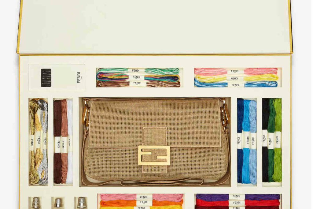 Fendi baguette personalizzabile da ricamare