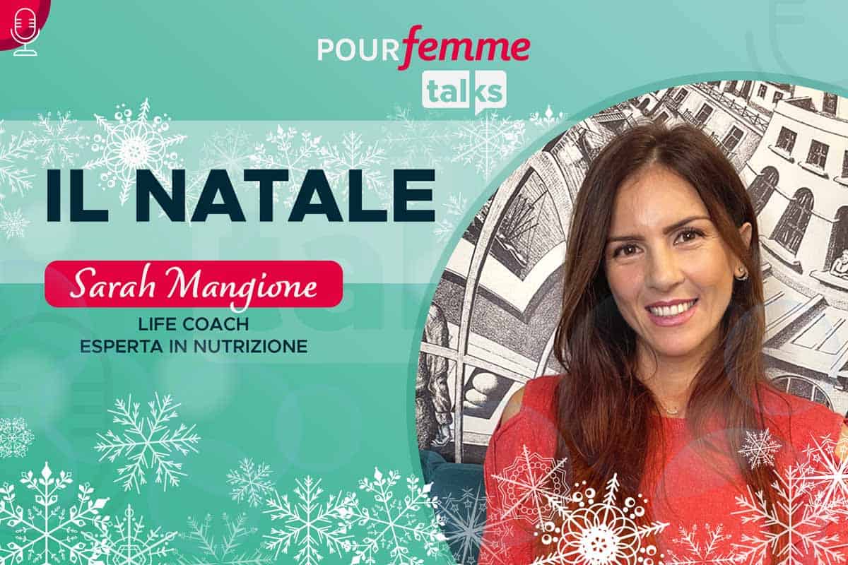 logo Pourfemme Talks Mangione in primo piano
