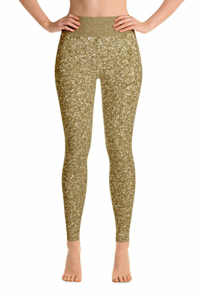 leggings glitterato