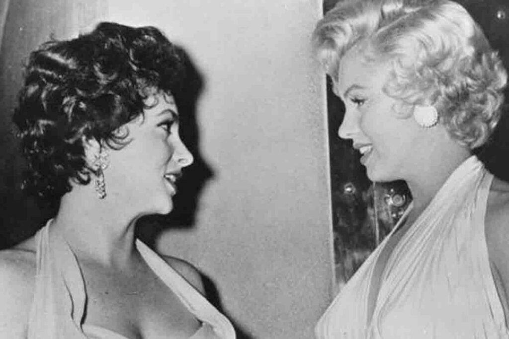 Gina Lollobrigida e Marilyn Monroe