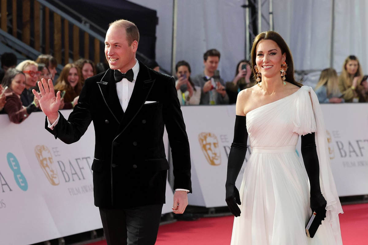 William e Kate sul red carper dei Bafta