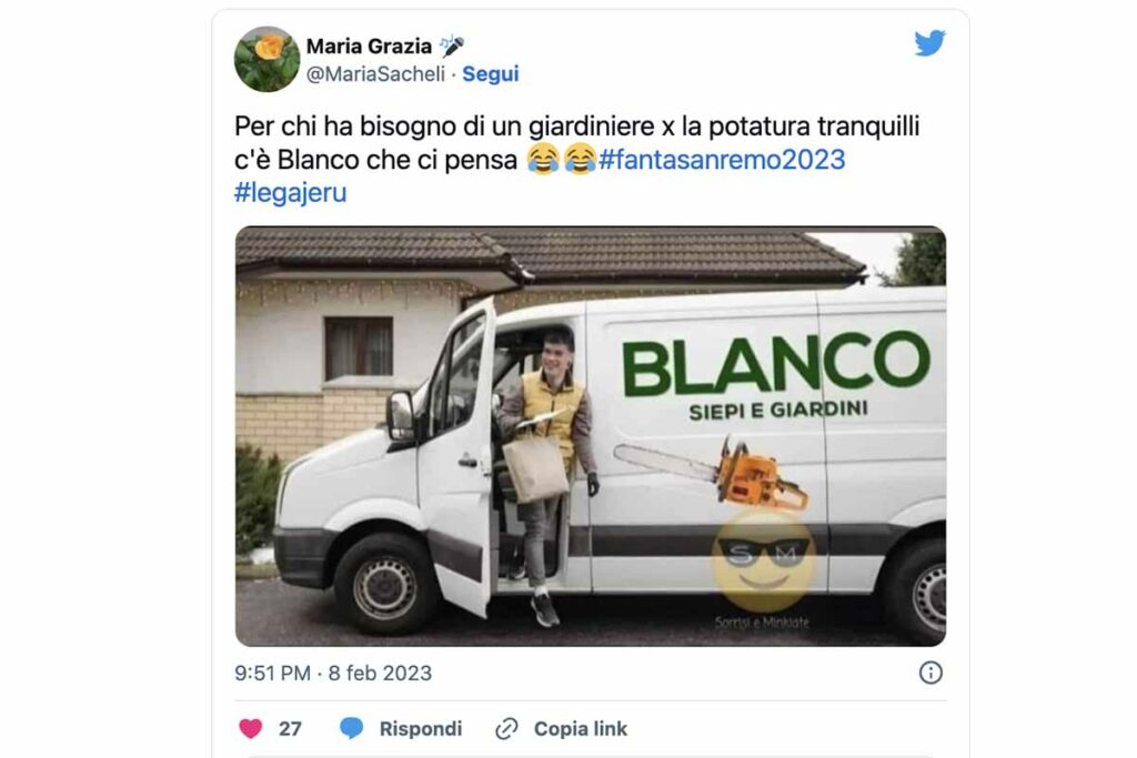 meme sanremo blanco